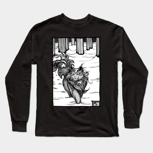 Japanese Cat Ghost Long Sleeve T-Shirt